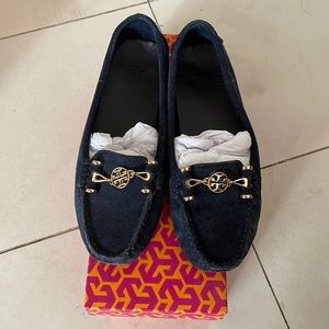 Tory Burch suede loafers